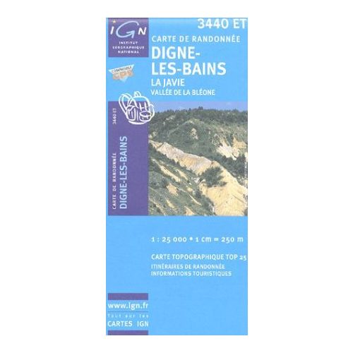Digne-les-Bains / La Javie / Vallée de la Bléone - IGN 3440ET