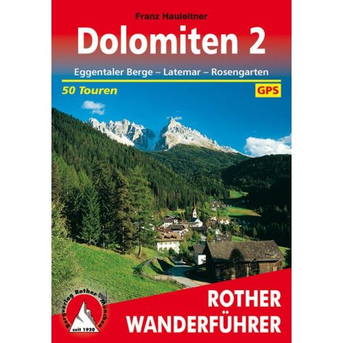 Dolomites (2), hiking guide in German - Rother