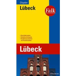 Lübeck, city map - Falk