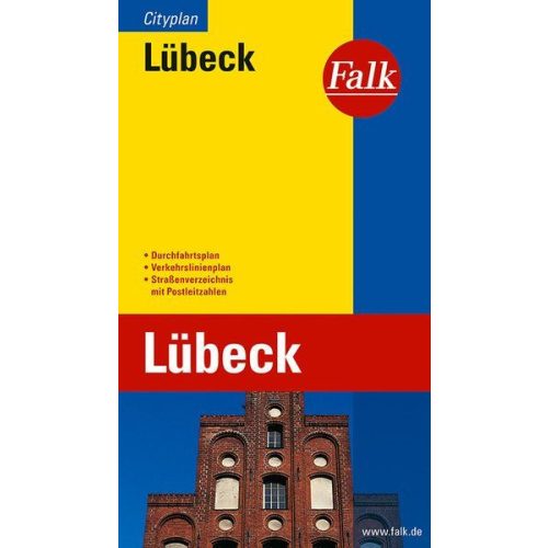 Lübeck, city map - Falk
