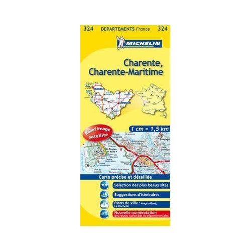 Charente, Charente Maritime (324) - Michelin