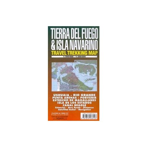 Tierra del Fuego and Isla Navarino térkép - Zagier y Urruty