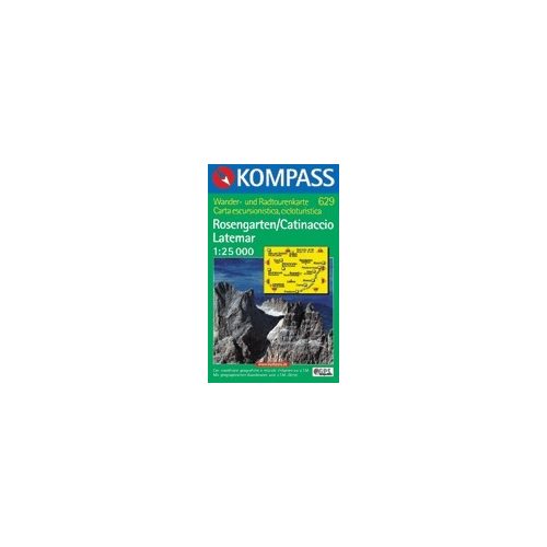 WK 629 Rosengarten / Catinaccio Latemar - KOMPASS