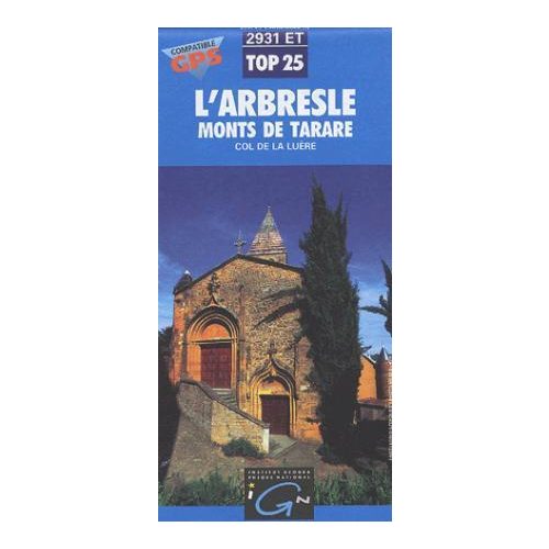 L'Arbresle / Monts de Tarare / Col de la Luère - IGN 2931ET