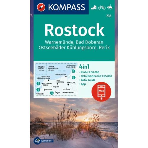 Rostock, hiking map (WK 735) - Kompass