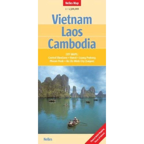 Vietnam, Laos & Cambodia, travel map - Nelles