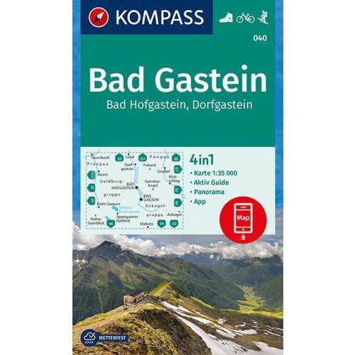 Bad Gastein, hiking map (WK 040) - Kompass