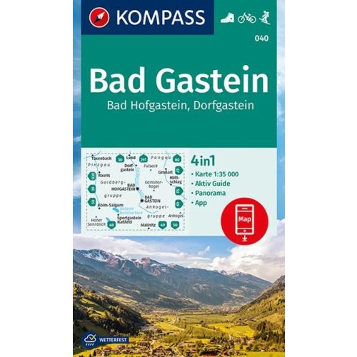 Bad Gastein turistatérkép (WK 040) - Kompass