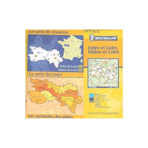 Indre et Loire / Maine et Loire - Michelin 317