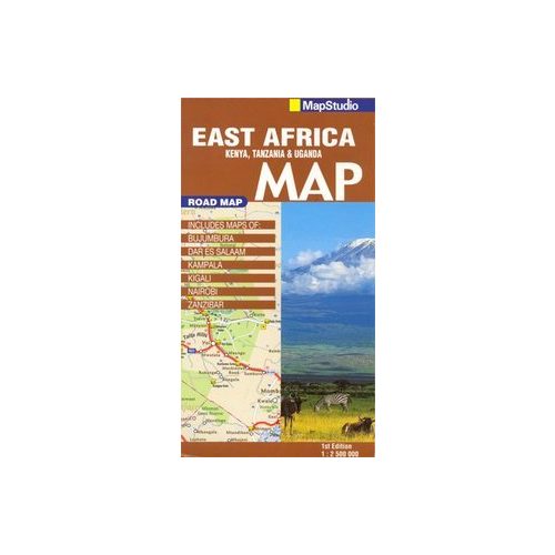 Kelet-Afrika: Kenya - Tanzania - Uganda térkép - Map Studio