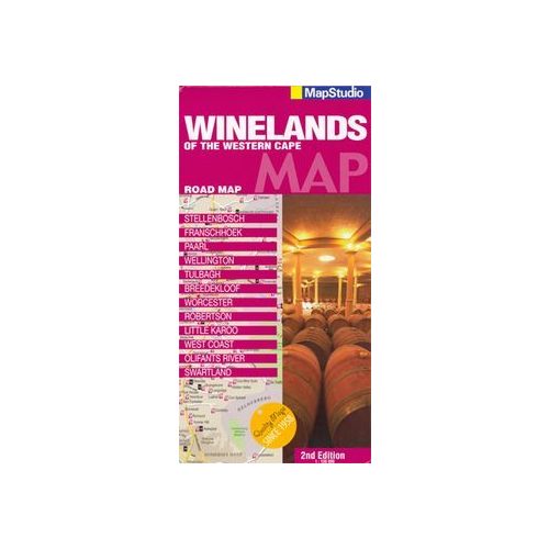 Winelands of Western Cape térkép - Map Studio