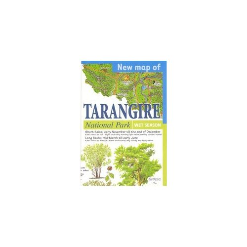 Tarangire National Park, travel map - Maco Editions