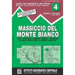 Mont Blanc Group, hiking map (4) - IGC