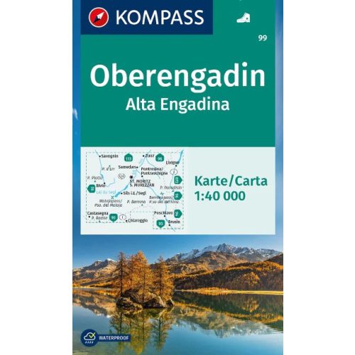 Oberengadin (Alta Engadina), hiking map (WK 99) - Kompass