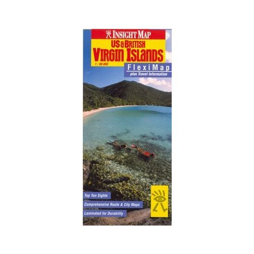 Virgin-szigetek laminált térkép - Insight