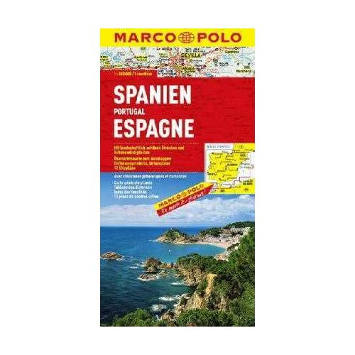 Spanyolország és Portugália térkép - Marco Polo