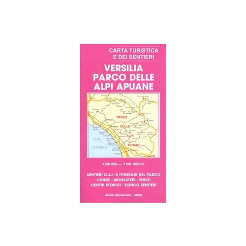 Versilia - Parco delle Alpi Apuane térkép (No 511) - Multigraphic 