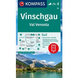 Val Venosta turistatérkép (WK 52) - Kompass