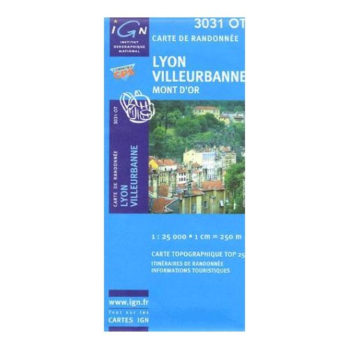 Lyon / Villeurbanne / Mont d'Or - IGN 3031OT