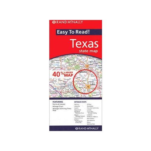 Texas (Easy To Read) térkép - Rand McNally