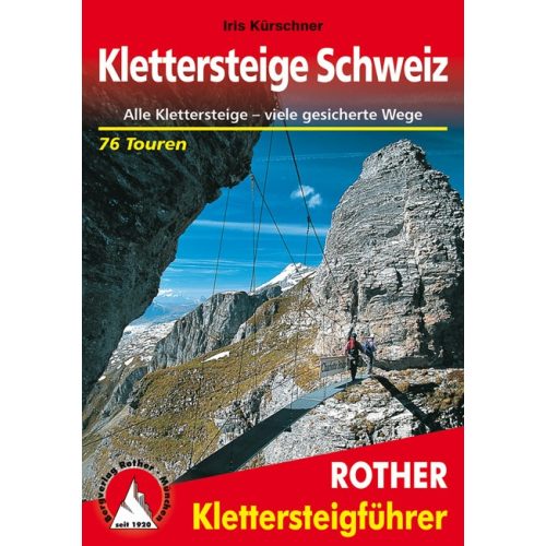 Switzerland, via ferrata guide in German - Rother