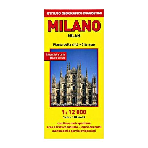 Milánó térkép - De Agostini