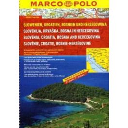   Szlovénia, Horvátország, Bosznia-Hercegovina atlasz - Marco Polo