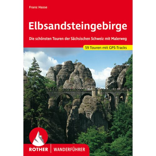 Elbsandsteingebirge, német nyelvű túrakalauz - Rother