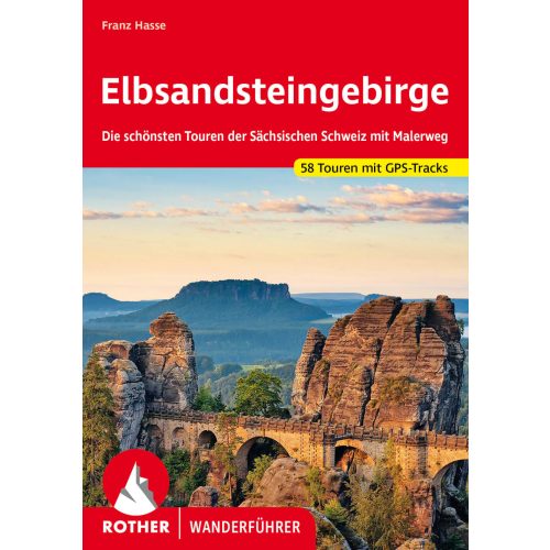 Elbsandsteingebirge, német nyelvű túrakalauz - Rother