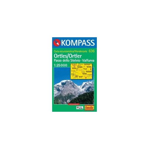 WK 636 Ortler / Ortles - Stilfser Joch / Passo dello Stelvio - KOMPASS
