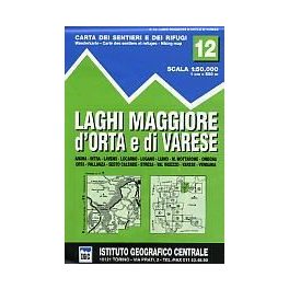   Lake Maggiore - Lake Orta - Lake Varase térkép (No 12) - IGC 