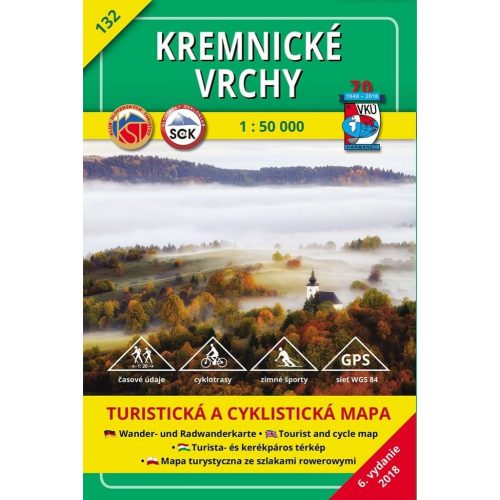 Kremnica Mountains, hiking map (HM 132) - VKU