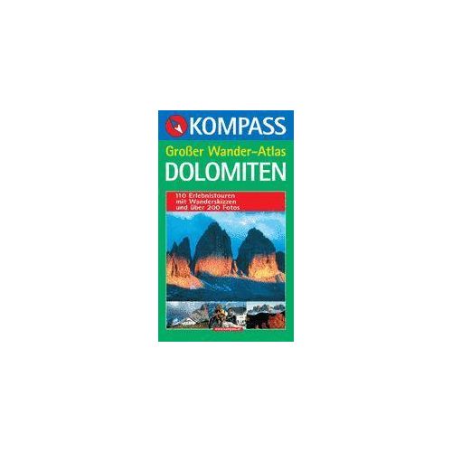 Dolomiten Großer Wander Atlas - Kompass K 606 