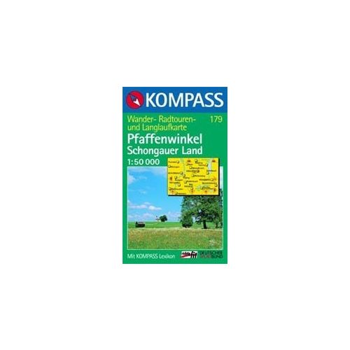 Pfaffenwinkel, Schongauer Land turistatérkép (WK 179) - Kompass