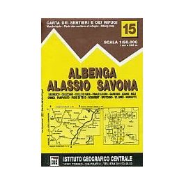 Albenga, Alassio, Savona térkép - IGC 