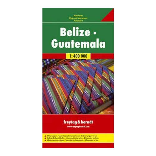 Belize, Guatemala autótérkép - Freytag-Berndt