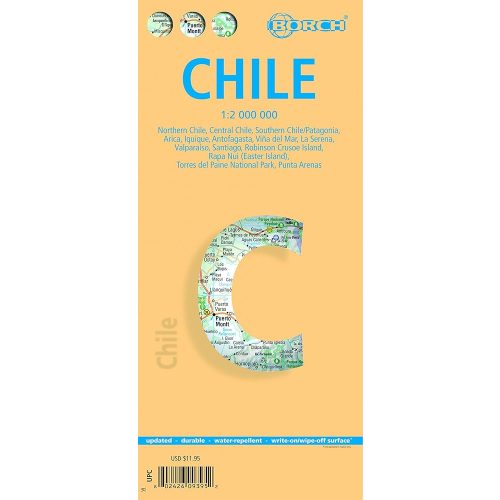 Chile térkép - Borch