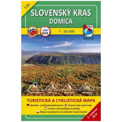 Szlovák-karszt, Domica turistatérkép (139) - VKÚ