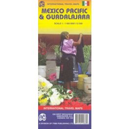 Mexikó (nyugati part) és Guadalajara térkép - ITM