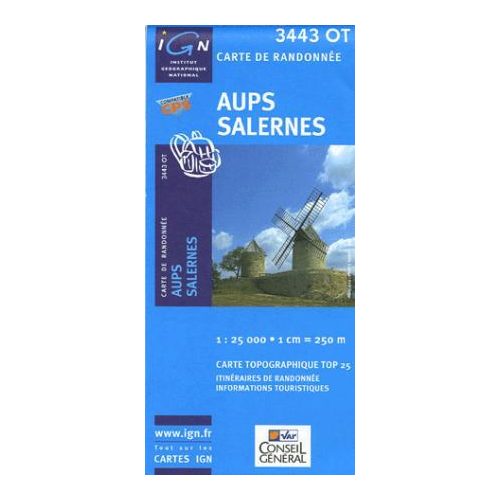 Aups / Salernes - IGN 3443OT