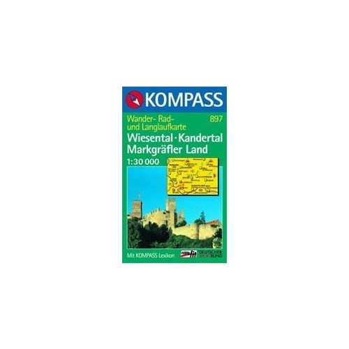 WK 897 Wiesental - Kandertal - Südliches Markgräfler Land - KOMPASS