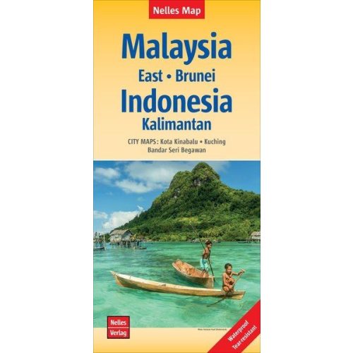 Malaysia (East), Brunei & Kalimantan, travel map - Nelles