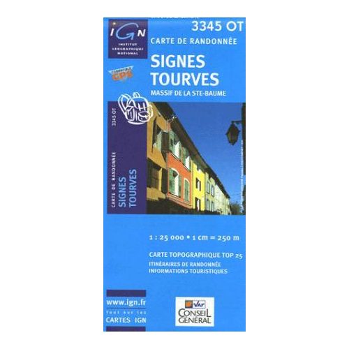 Signes / Tourves / Massif de la Sainte-Baume - IGN 3345OT