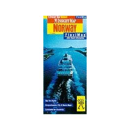 Norvégia laminált térkép - Insight