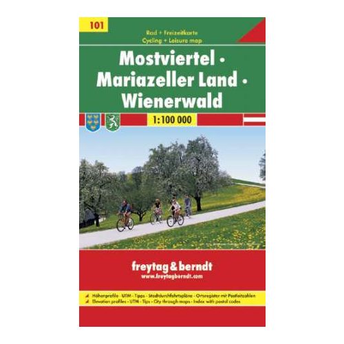 Mostviertel, Mariazeller Land, Bécsi-erdő kerékpártérkép - Freytag-Berndt