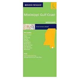 Mississippi Gulf Coast, MS térkép - Rand McNally