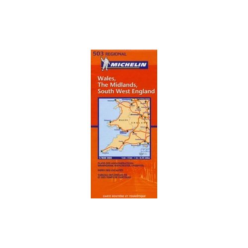 Wales, Midlands, Délnyugat-Anglia - Michelin 503