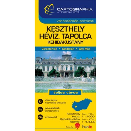 Keszthely, Hévíz & Tapolca, town plan - Cartographia