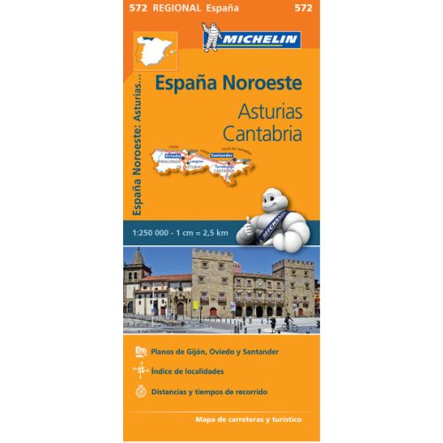 Asturias & Cantabria, travel map - Michelin