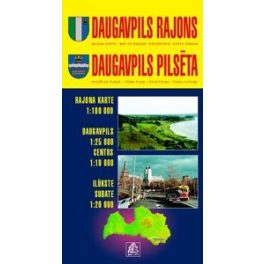 Daugavpils és környéke térkép - Jana Seta